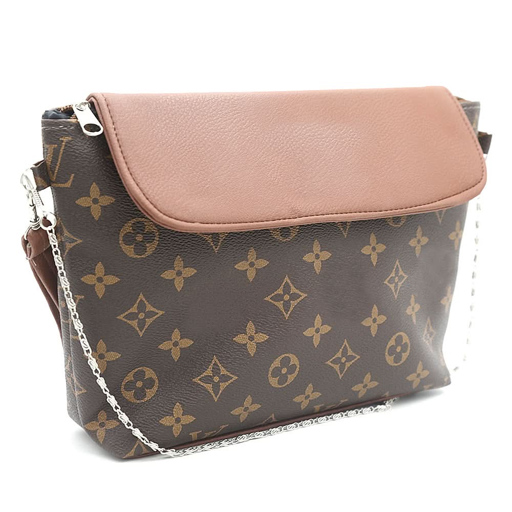 Women's Shoulder Bag K-1234 - Brown & Coffee, Women, Bags, Chase Value, Chase Value