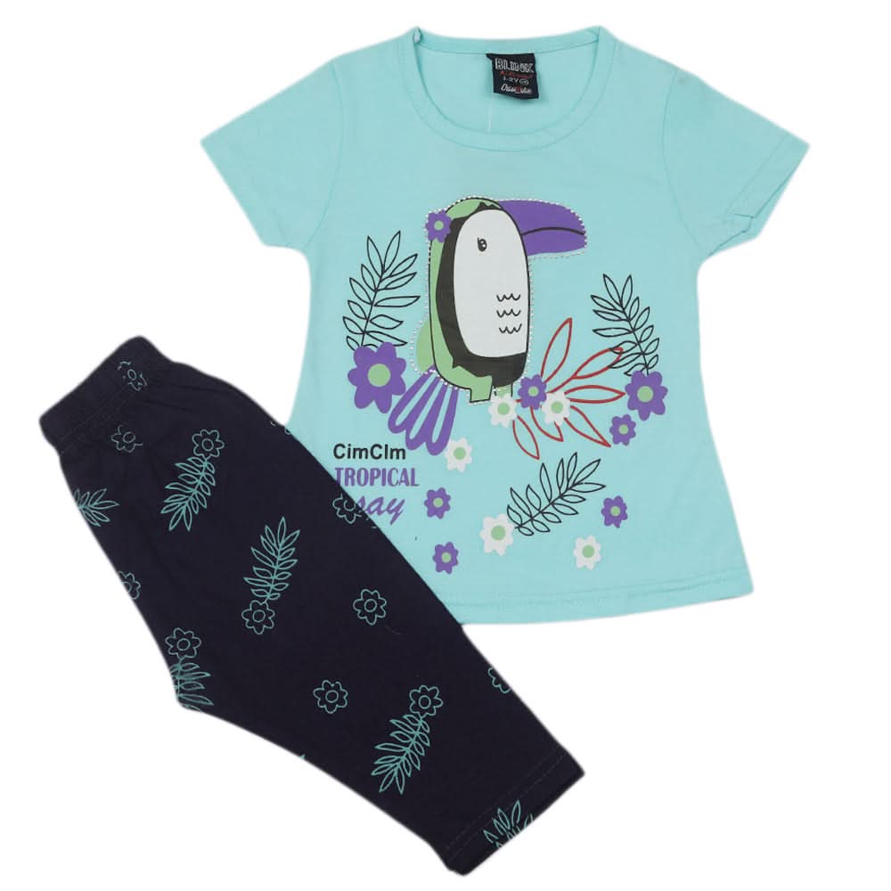 Girls Pajama Suit - Blue, Kids, Girls Sets And Suits, Chase Value, Chase Value