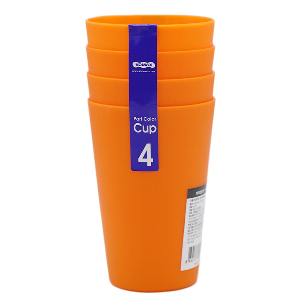 Biokips Glass 4Pcs - Orange, Home & Lifestyle, Glassware & Drinkware, Chase Value, Chase Value