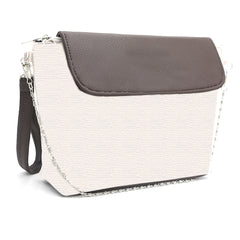 Women's Shoulder Bag K-1234 - White & Coffee, Women, Bags, Chase Value, Chase Value