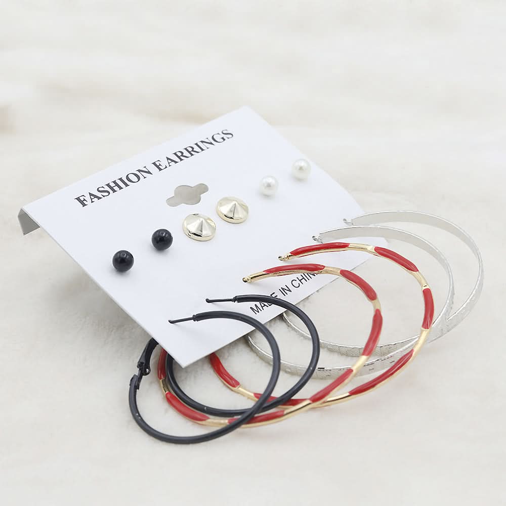 Women's Ear Bali - Red, Women, Earrings & Tops, Chase Value, Chase Value