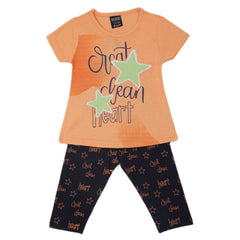 Girls Pajama Suit - Orange, Kids, Girls Sets And Suits, Chase Value, Chase Value