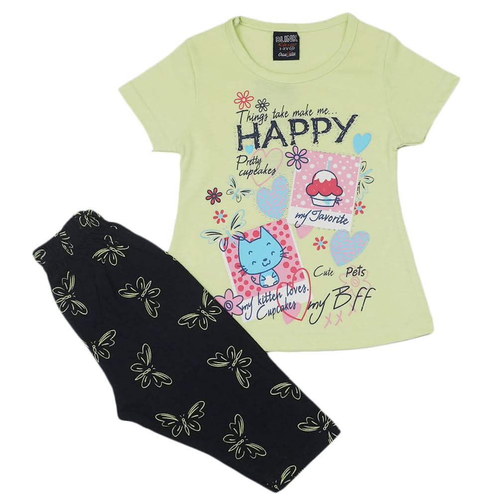 Girls Pajama Suit - Light Green, Kids, Girls Sets And Suits, Chase Value, Chase Value