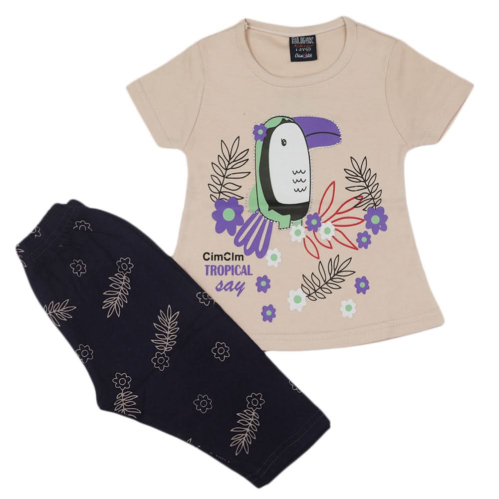 Girls Pajama Suit - Fawn, Kids, Girls Sets And Suits, Chase Value, Chase Value
