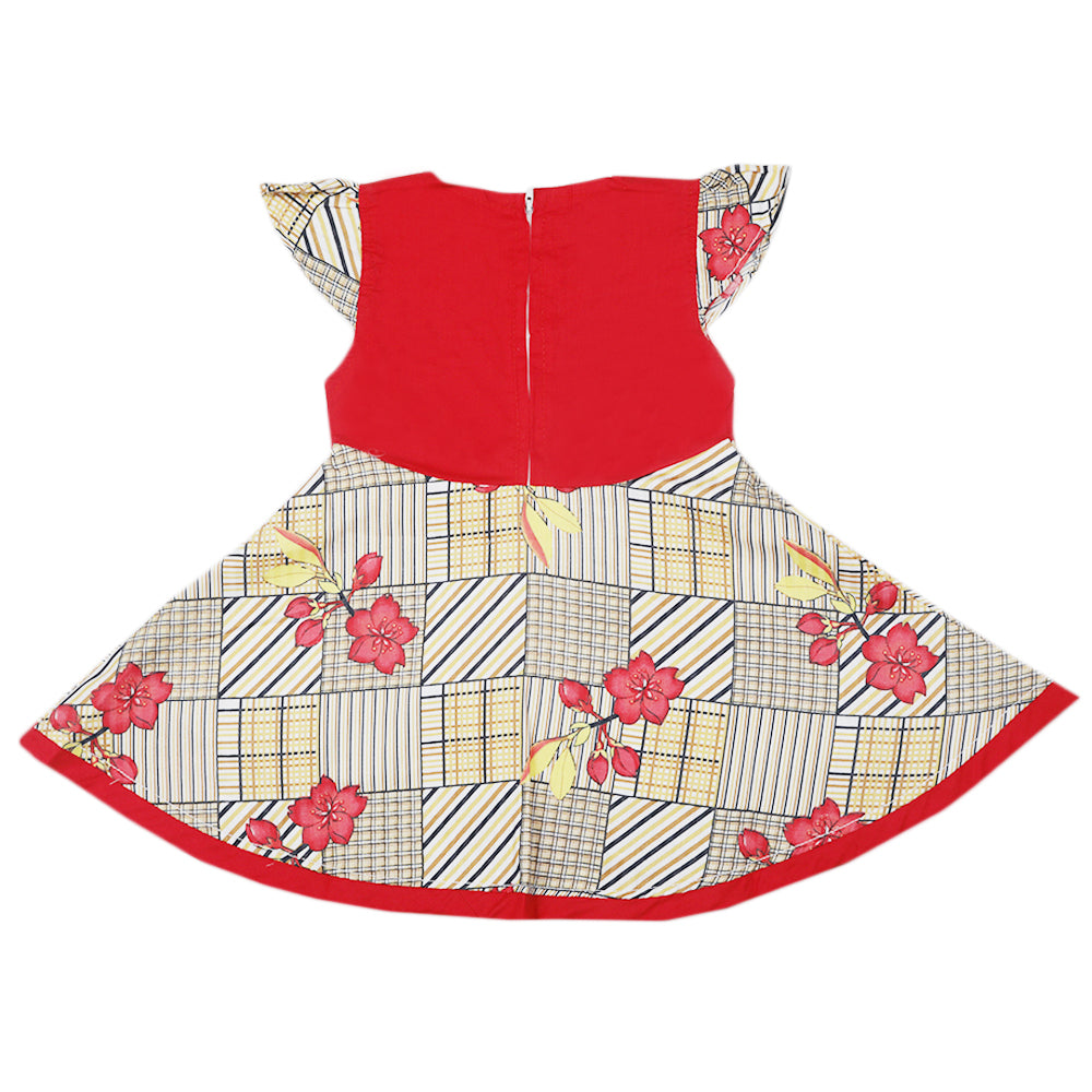 Girls Frock - Red, Girls Frocks, Chase Value, Chase Value