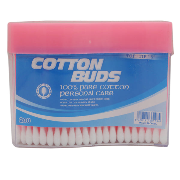 Cotton Buds 200Pcs - Pink, Beauty & Personal Care, Health & Hygiene, Chase Value, Chase Value