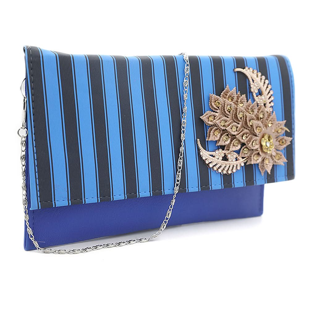 Women's Clutch K-2099 - Royal-Blue, Women, Clutches, Chase Value, Chase Value