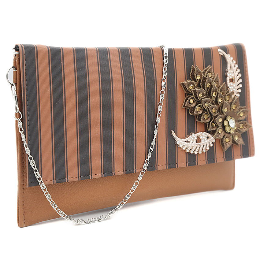 Women's Clutch K-2099 - Brown, Women, Clutches, Chase Value, Chase Value