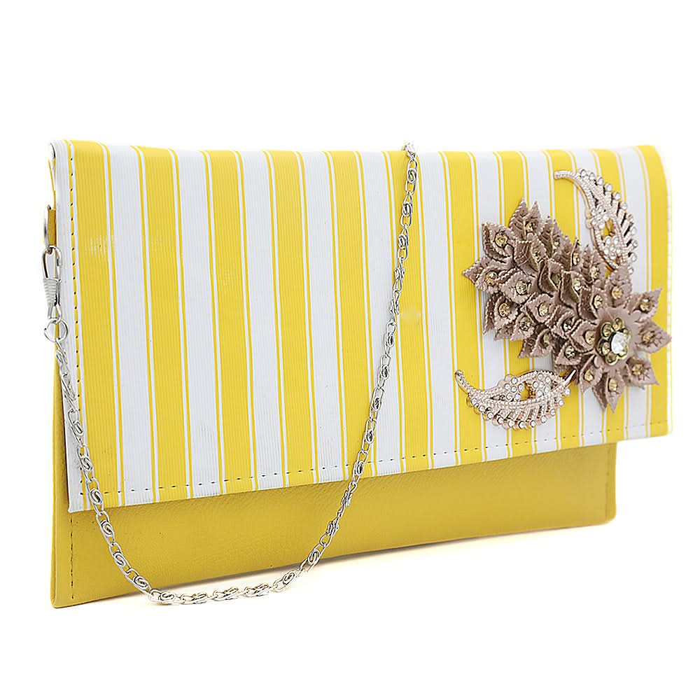 Women's Clutch K-2099 - Yellow, Women, Clutches, Chase Value, Chase Value