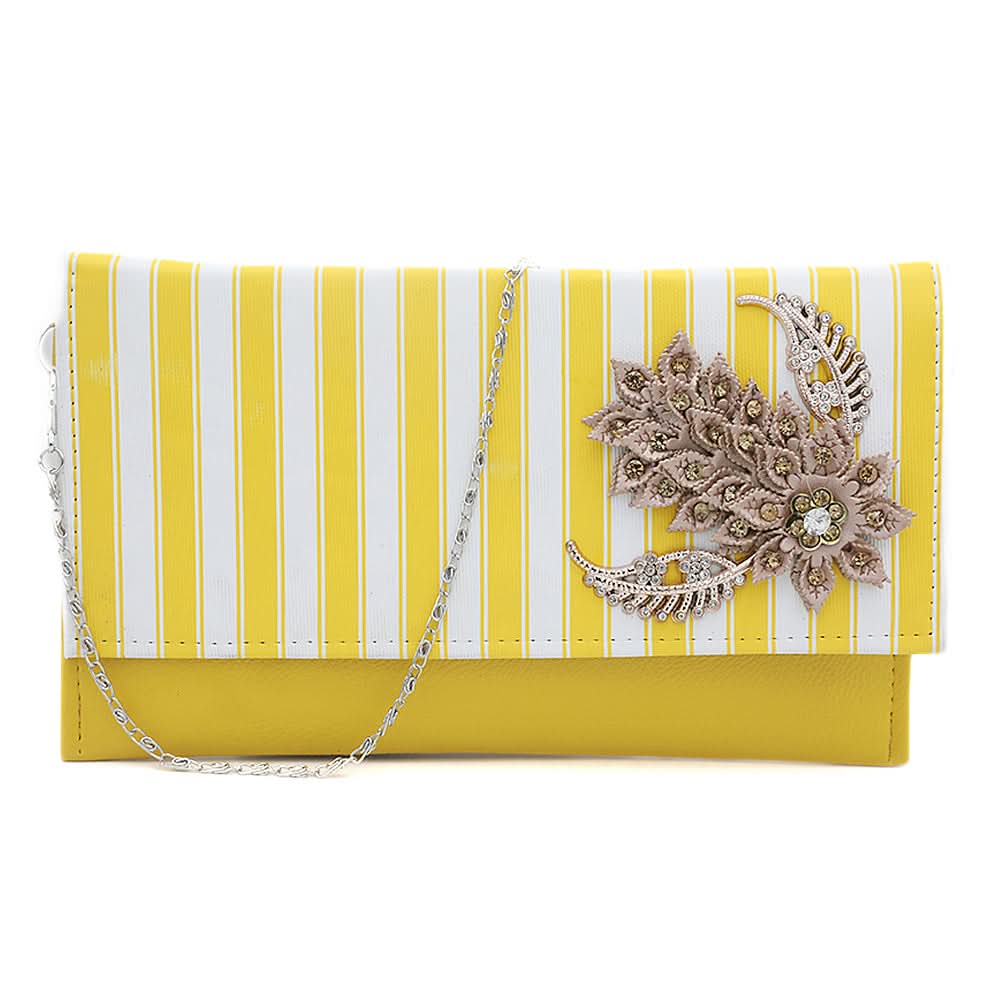 Women's Clutch K-2099 - Yellow, Women, Clutches, Chase Value, Chase Value