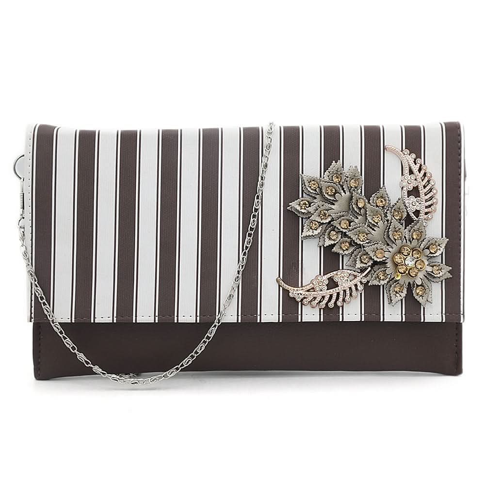 Women's Clutch K-2099 - Coffee, Women, Clutches, Chase Value, Chase Value