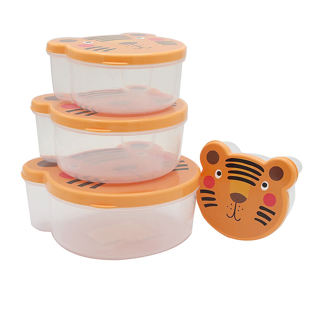 4 Pcs Zoo Storage Box - Orange, Home & Lifestyle, Storage Boxes, Chase Value, Chase Value
