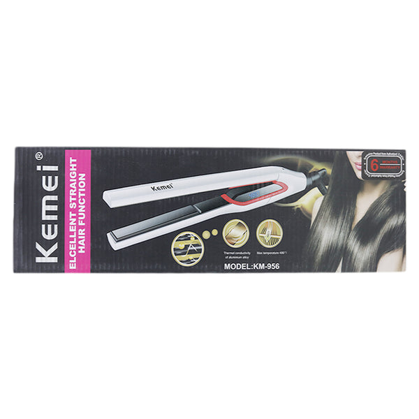 Straightener Kemei - KM-957, Home & Lifestyle, Straightener And Curler, Beauty & Personal Care, Hair Styling, Kemei, Chase Value