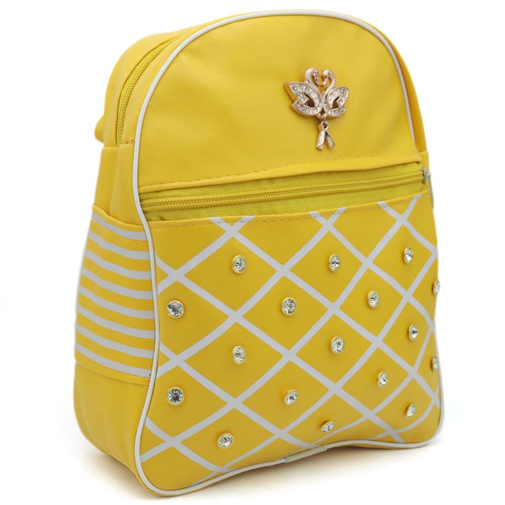 Girls Bag pack 7801 - Yellow, Kids, Kids Bags, Chase Value, Chase Value