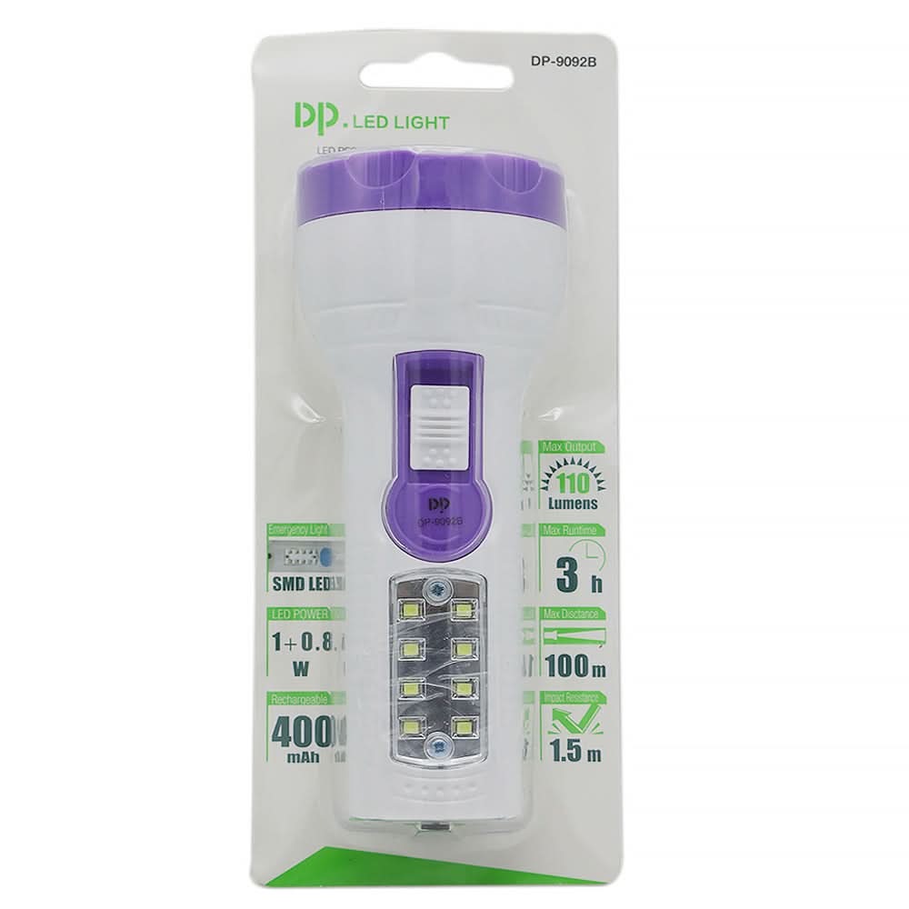 DP Torch Light LED-9092 - Purple, Home & Lifestyle, Emergency Lights & Torch, Chase Value, Chase Value
