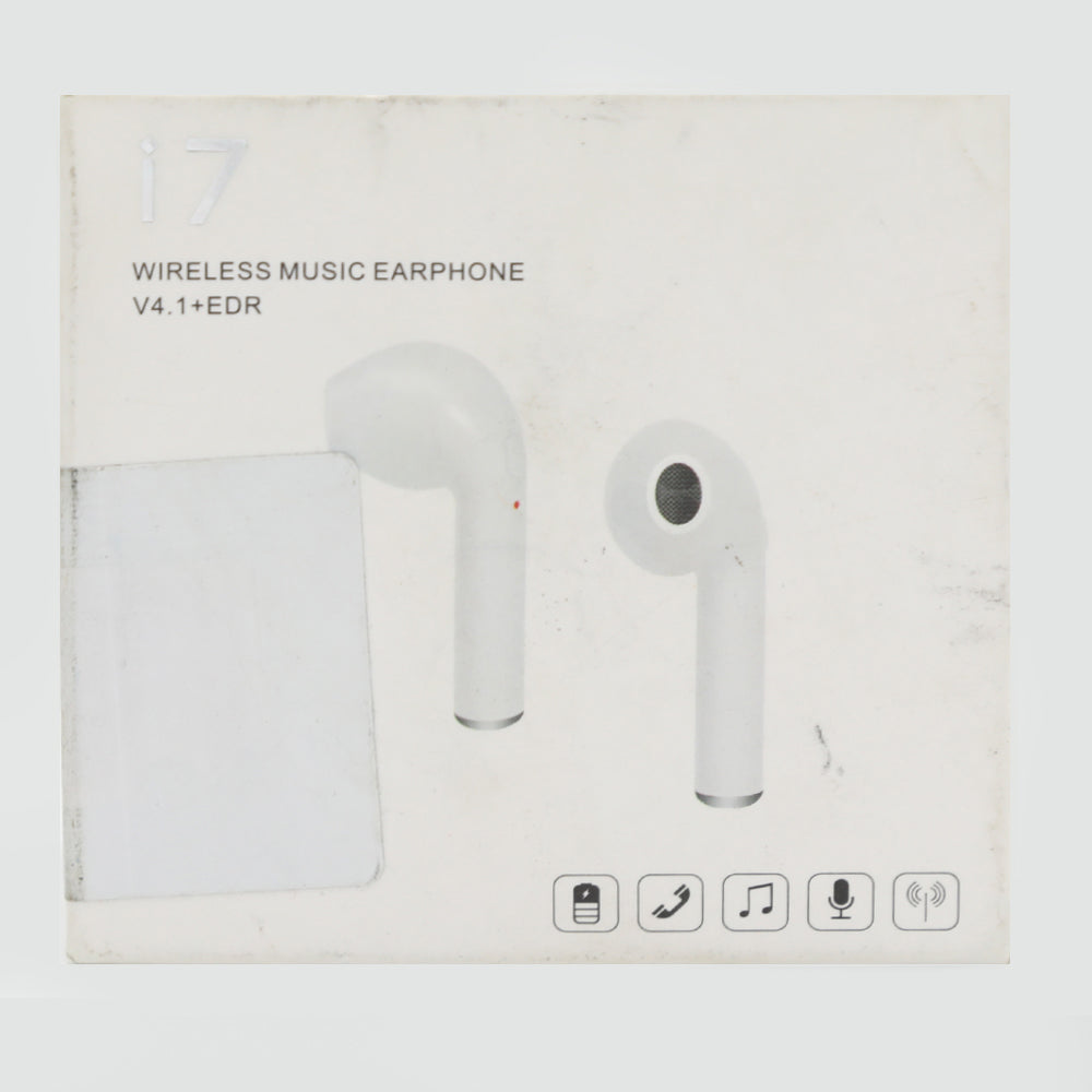 i7 Single Ear Wireless Music Earphone - White, Home & Lifestyle, Hand Free / Head Phones, Chase Value, Chase Value