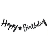 Happy Birthday Bunting - Black, Home & Lifestyle, Decoration, Chase Value, Chase Value