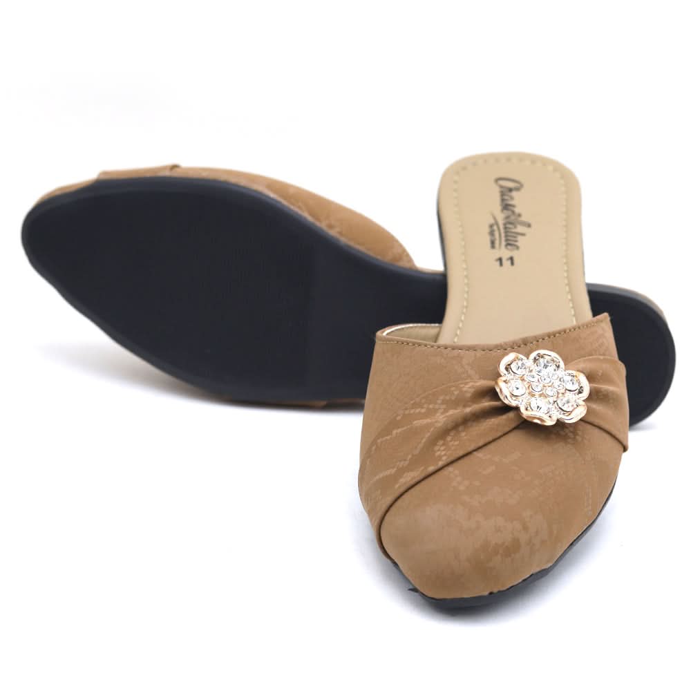 Women's Backless Slipper - Fawn, Women, Slippers, Chase Value, Chase Value