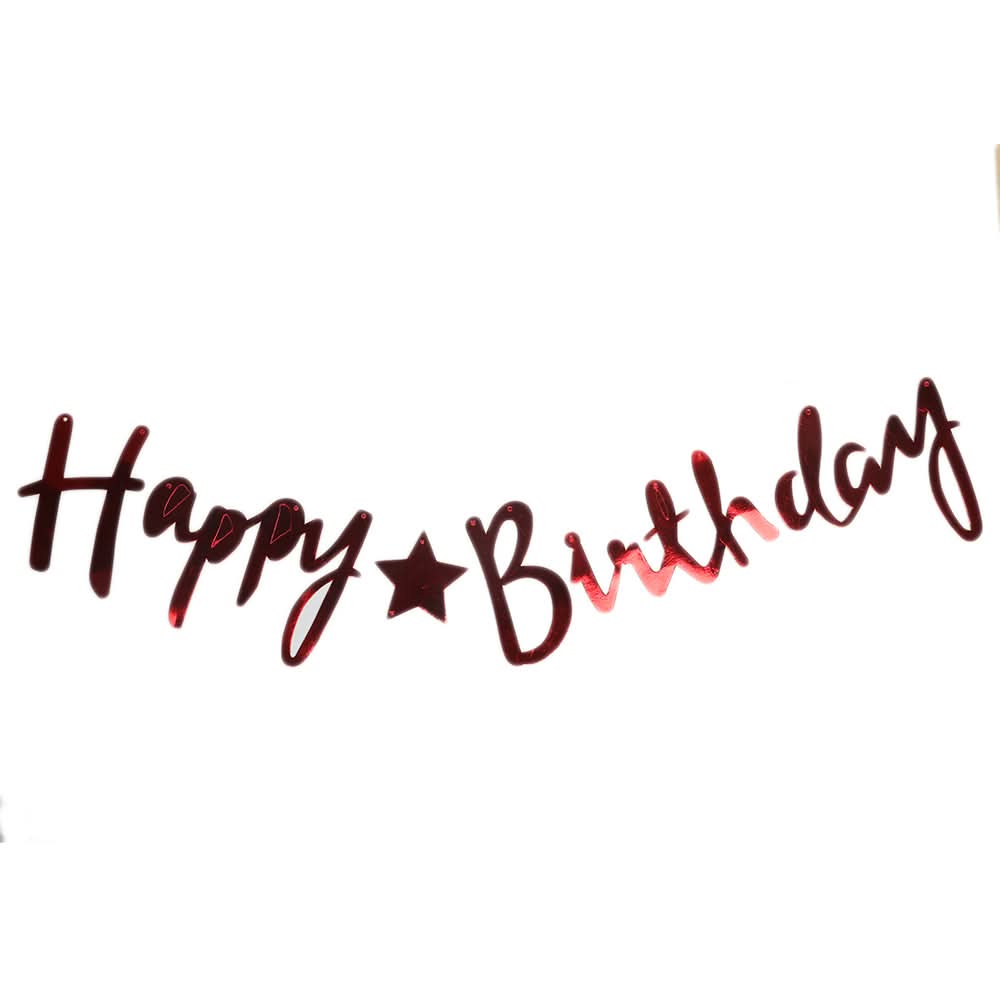 Happy Birthday Bunting - Red, Home & Lifestyle, Decoration, Chase Value, Chase Value