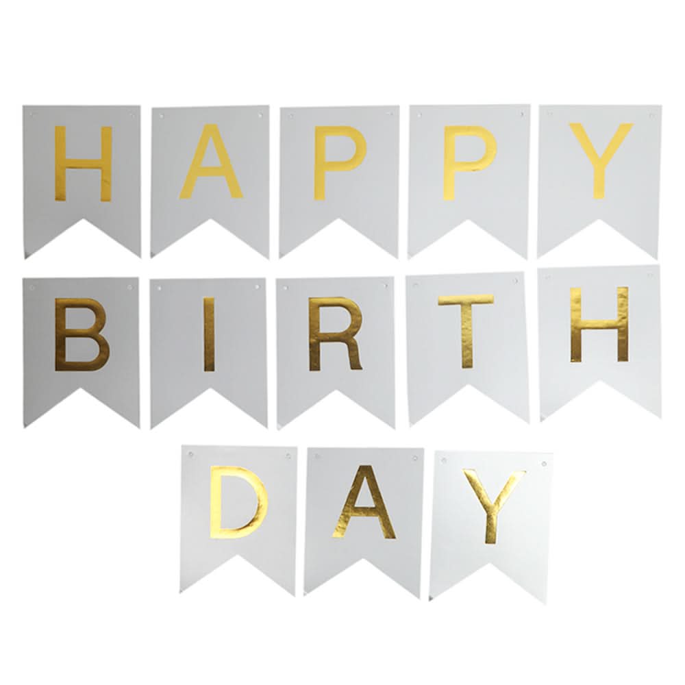 Happy Birthday Bunting - Silver, Home & Lifestyle, Decoration, Chase Value, Chase Value