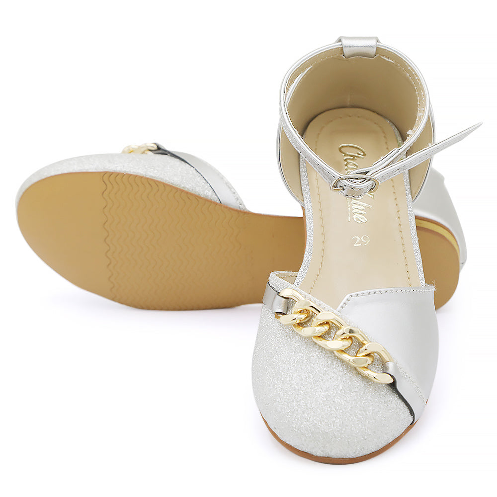Girls Sandal - Silver, Kids, Girls Sandals, Chase Value, Chase Value