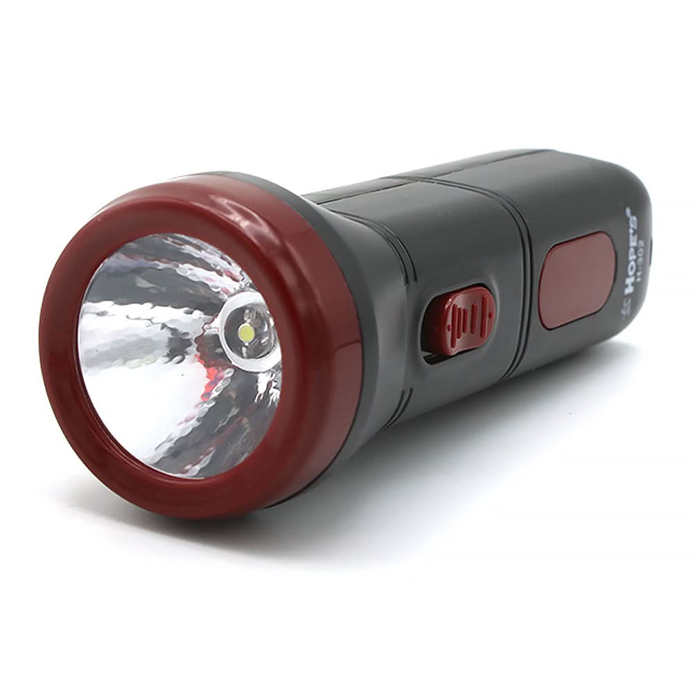 Hopes 2 LED Torch H-302 - Maroon, Home & Lifestyle, Emergency Lights & Torch, Chase Value, Chase Value