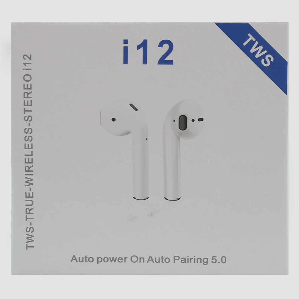 i12 Wireless Stereo Music Earphone - White, Home & Lifestyle, Hand Free / Head Phones, Chase Value, Chase Value