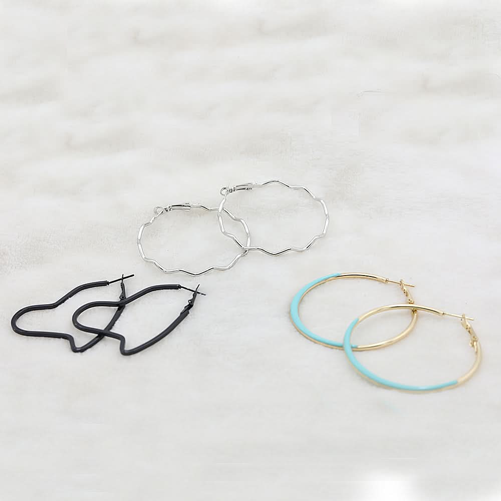 Women's Ear Bali - Cyan, Women, Earrings & Tops, Chase Value, Chase Value