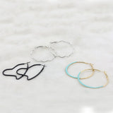 Women's Ear Bali - Cyan, Women, Earrings & Tops, Chase Value, Chase Value