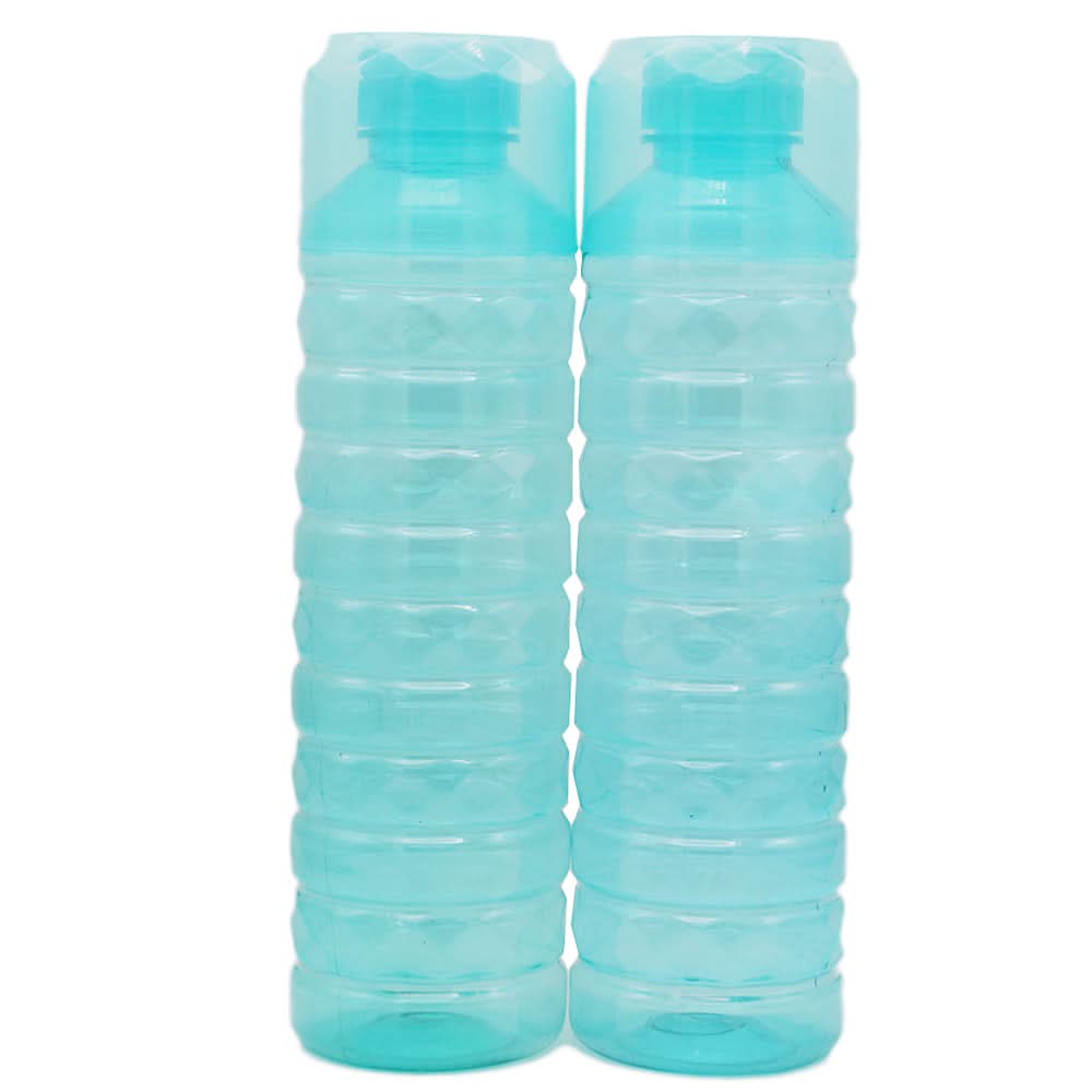 Glass Water Bottle 2 Pcs - Cyan, Home & Lifestyle, Glassware & Drinkware, Chase Value, Chase Value