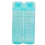 Glass Water Bottle 2 Pcs - Cyan, Home & Lifestyle, Glassware & Drinkware, Chase Value, Chase Value