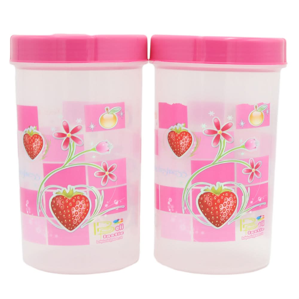 Jar Medium Net 2 Piece - Pink, Home & Lifestyle, Storage Boxes, Chase Value, Chase Value