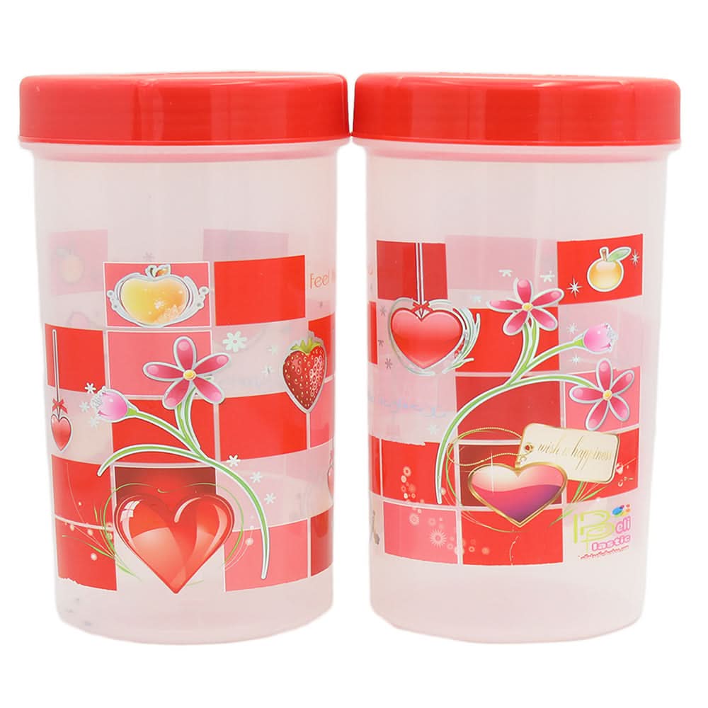 Jar Medium Net 2 Piece - Red, Home & Lifestyle, Storage Boxes, Chase Value, Chase Value