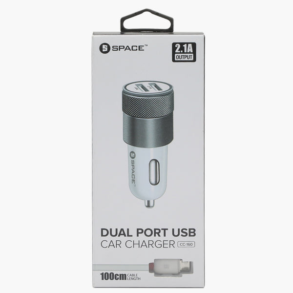 Single Usb Port Cc160 Carcharger - White, USB Cables, Chase Value, Chase Value