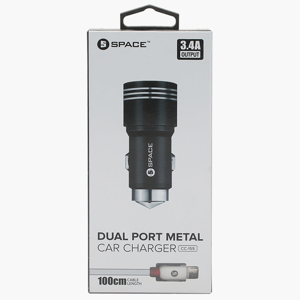 Car Adaptive Fast Charger Cc- 155 - White, Mobile Charger, Chase Value, Chase Value