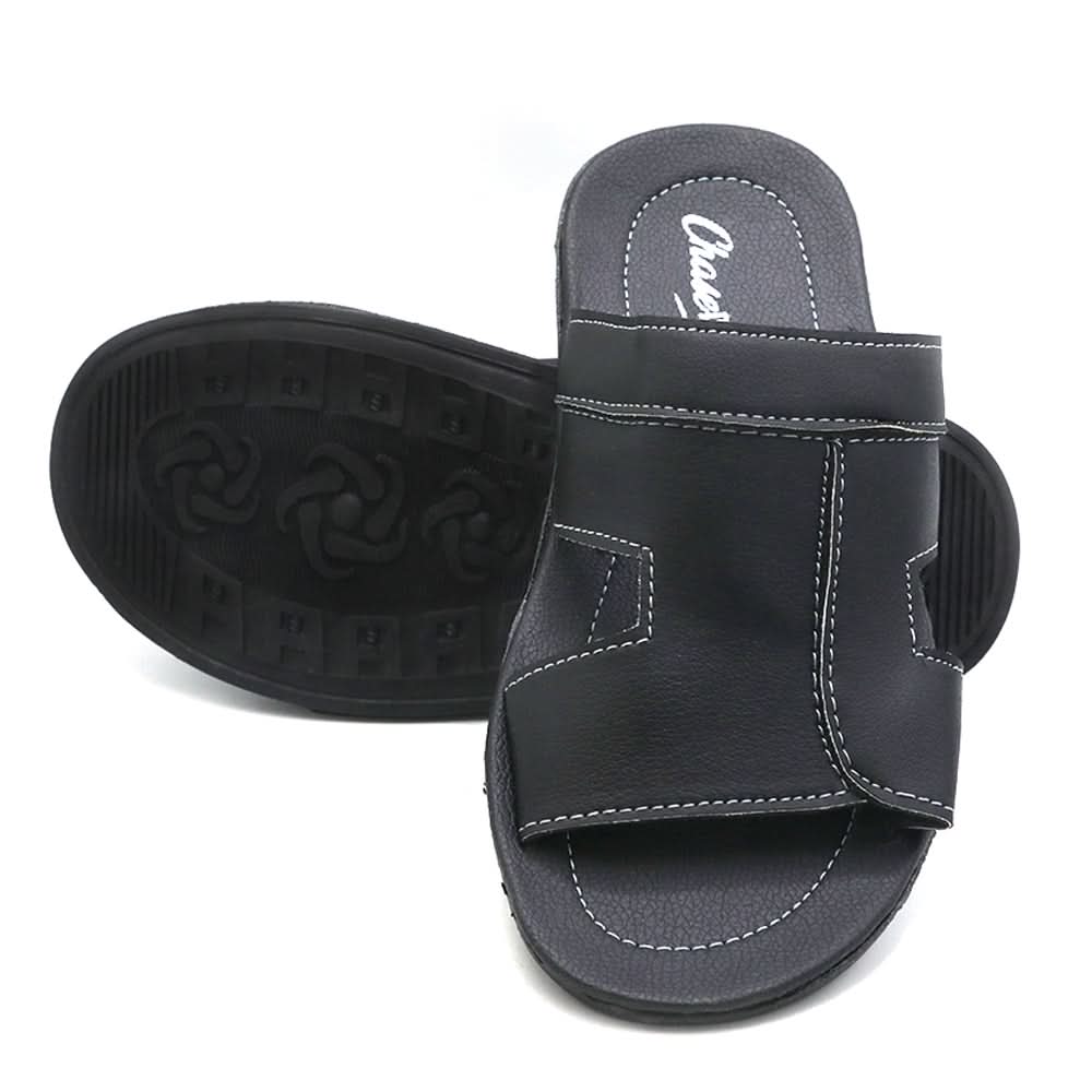 Men's Slipper - Black, Men, Slippers, Chase Value, Chase Value