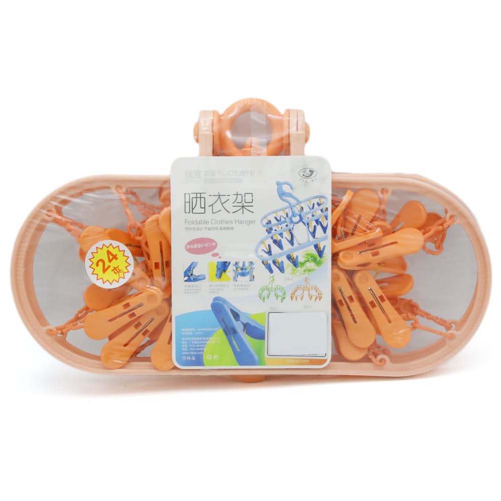 Cloth Hanger 24Pcs - Peach, Home & Lifestyle, Accessories, Chase Value, Chase Value