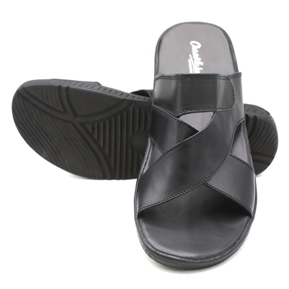 Men's Slipper - Black, Men, Slippers, Chase Value, Chase Value