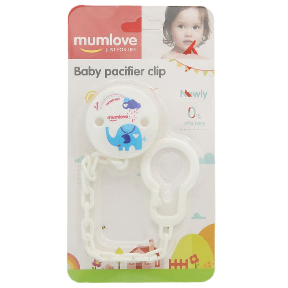 Mum Love Pacifier Chain P3637 - White, Kids, Feeding Supplies, Chase Value, Chase Value