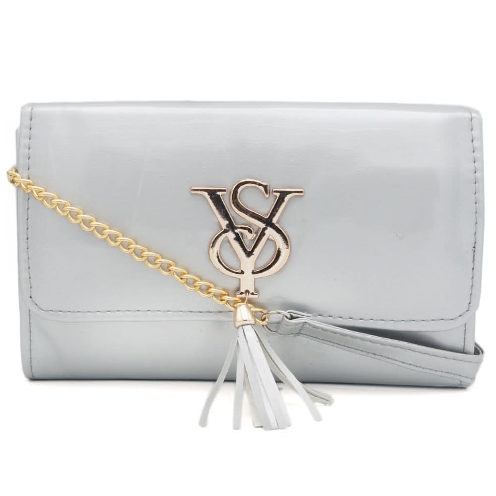 Women Clutch 9155 - Silver, Women, Bags, Chase Value, Chase Value