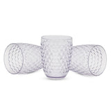Diamond Glass 3 Pcs Pack - Light Grey, Home & Lifestyle, Glassware & Drinkware, Chase Value, Chase Value