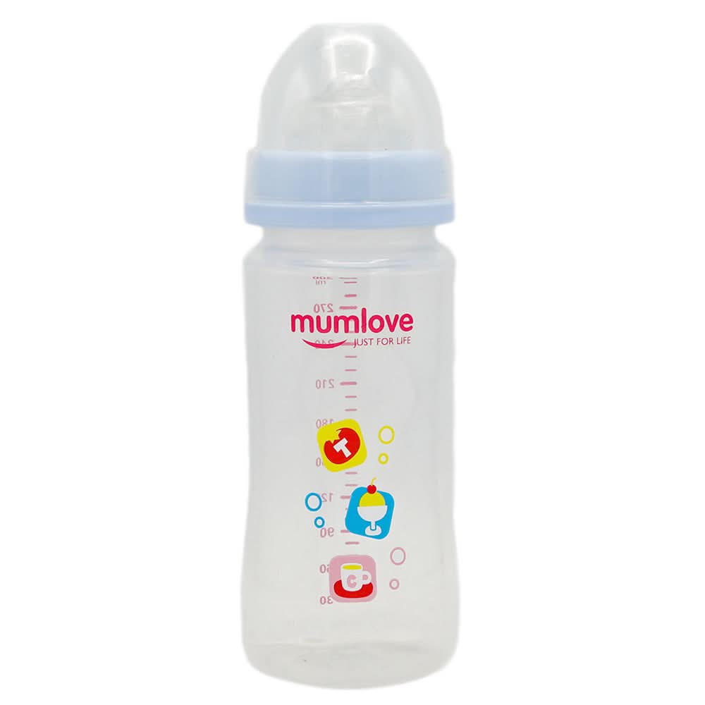 Mum Love Feeding Bottle Wide Neck 300ml MA6025 - Sky Blue, Kids, Feeding Supplies, Chase Value, Chase Value