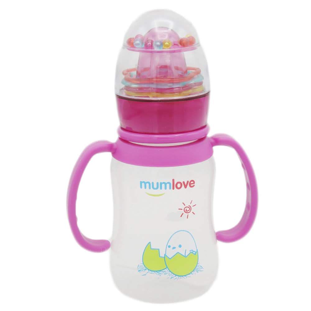 Mum Love Baby Bottle with Handle Ring 150ml B0328-B - Purple, Kids, Feeding Supplies, Chase Value, Chase Value