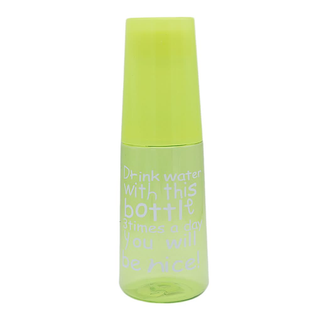 Plastic Bottle With Glass 6168 (Ka-1001) - Green, Home & Lifestyle, Glassware & Drinkware, Chase Value, Chase Value