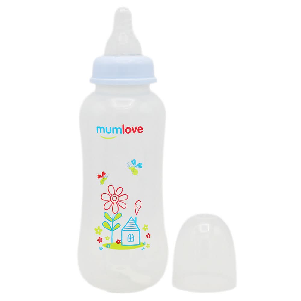 Mum Love Arc Baby Bottle 300ml B805-B - Light Blue, Kids, Feeding Supplies, Chase Value, Chase Value
