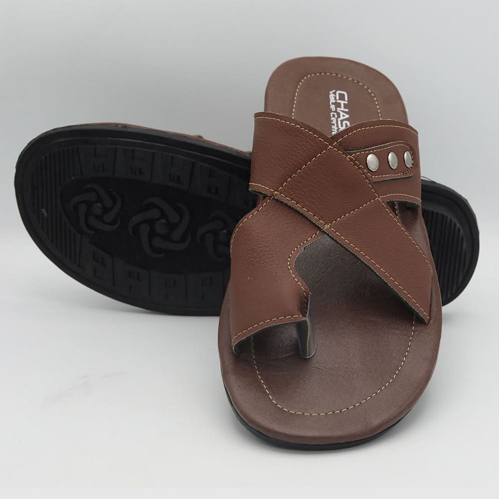 Men's Slippers SK-027 - Brown, Men, Slippers, Chase Value, Chase Value