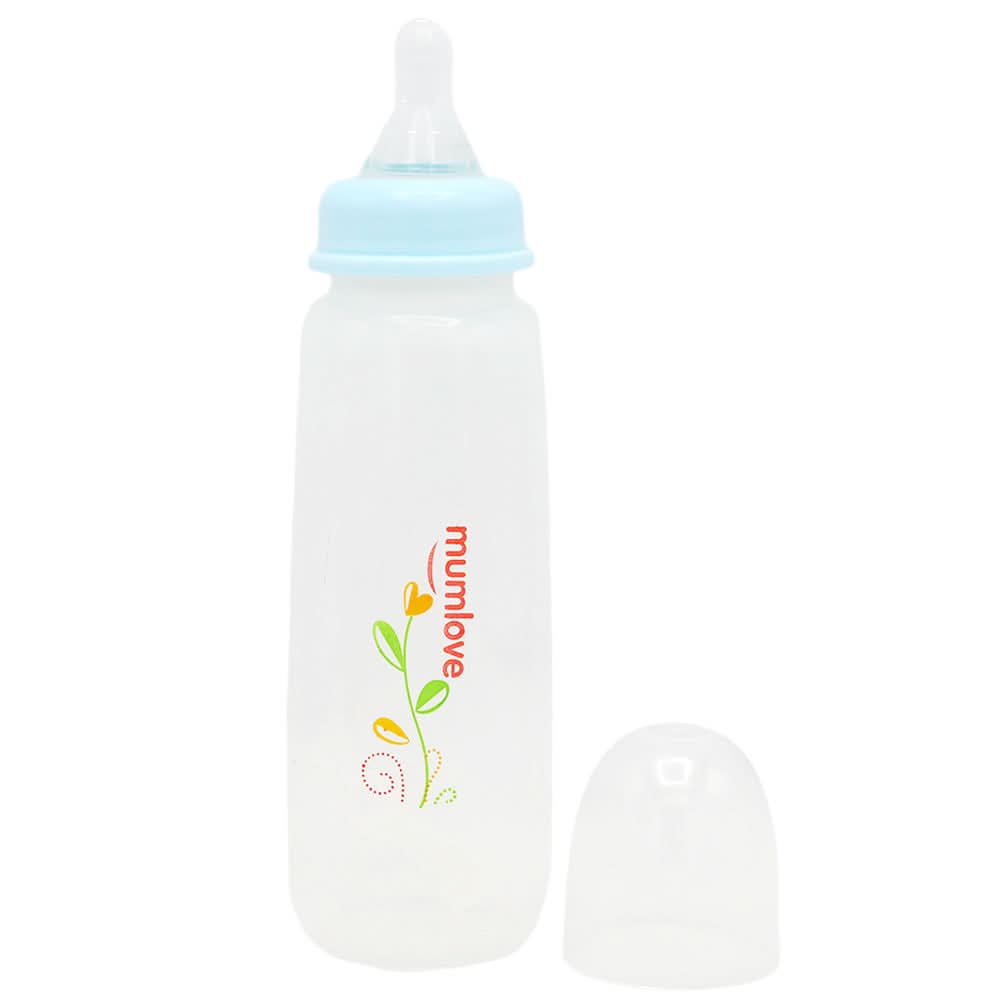 Mum Love Square Baby Bottle 270ml B0407 - Sky Blue, Kids, Feeding Supplies, Chase Value, Chase Value