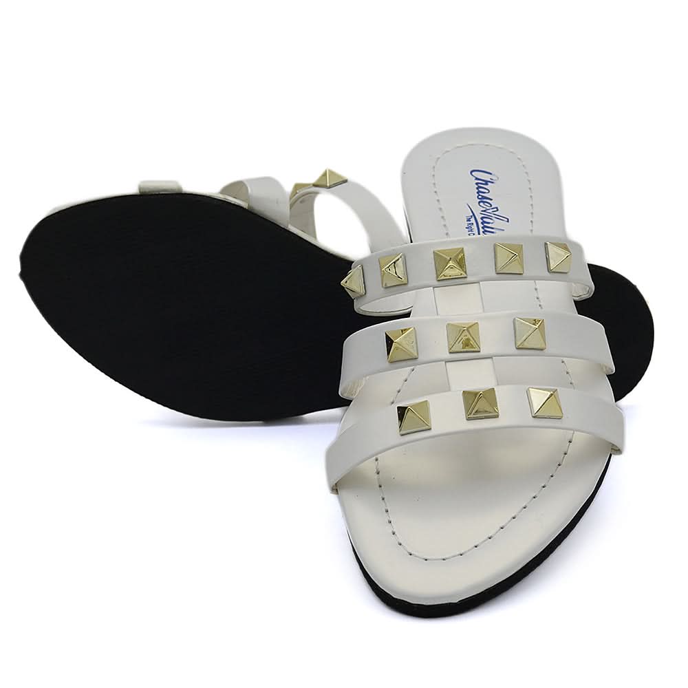 Women's Slipper J-545 - White, Women, Slippers, Chase Value, Chase Value