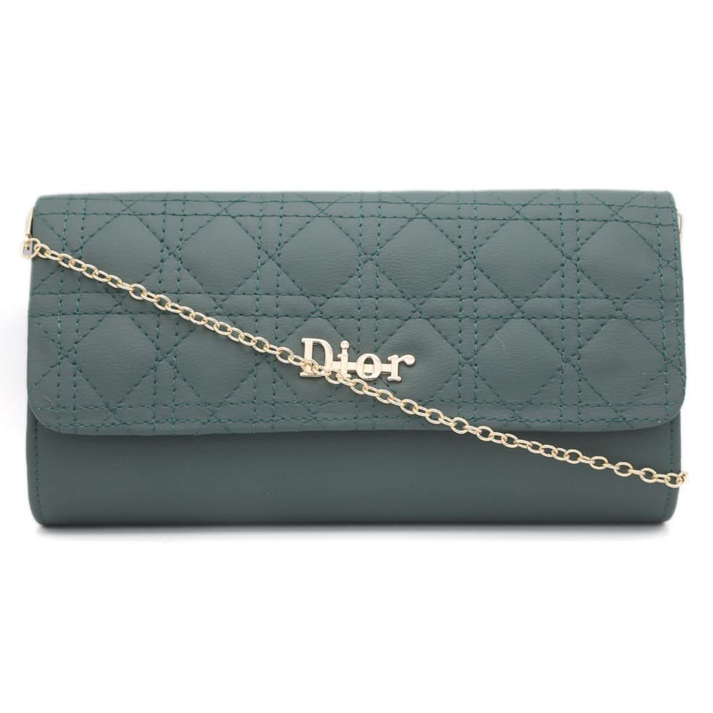 Women's Fancy Clutch 6960 - Dark Green, Women, Clutches, Chase Value, Chase Value