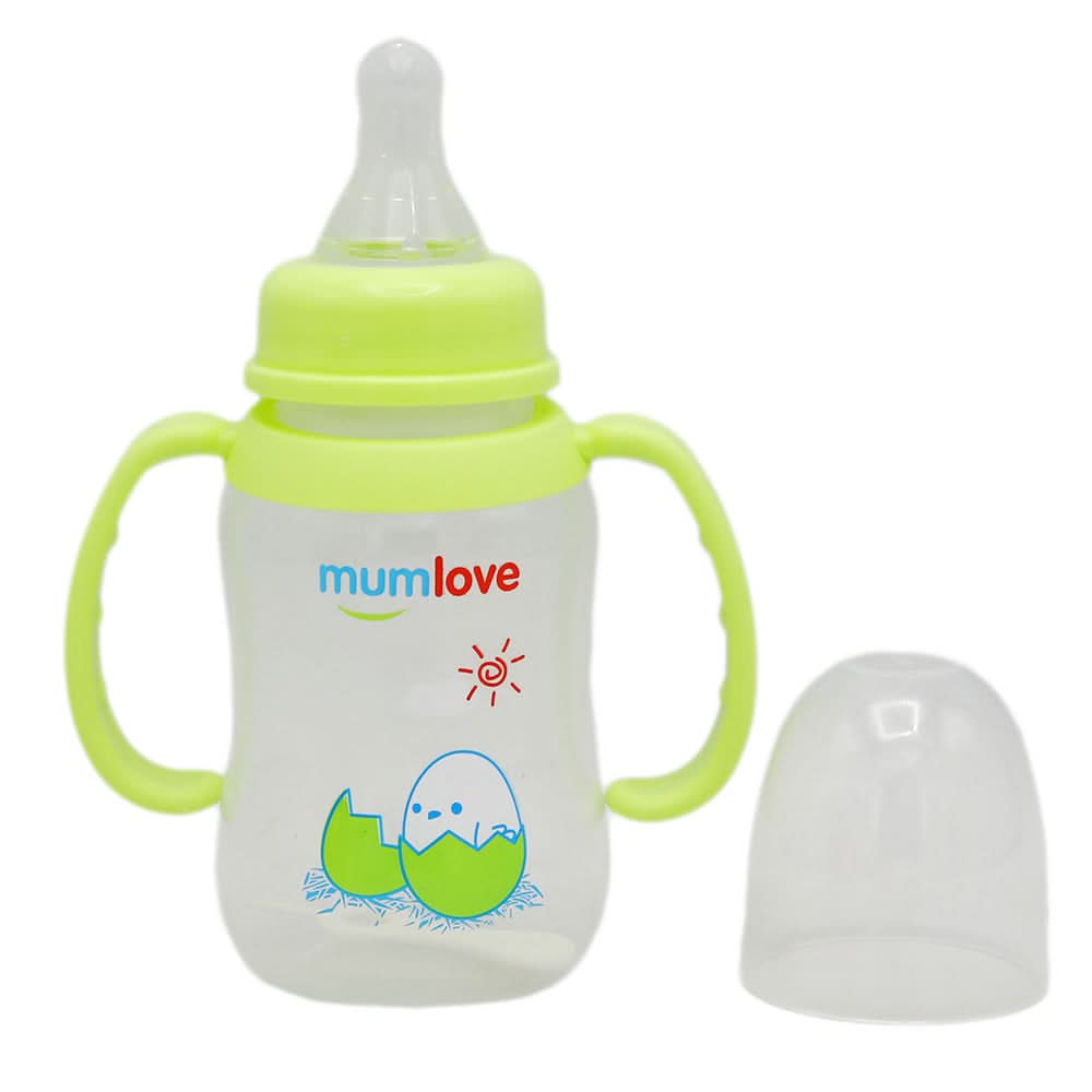 Mum Love Baby Bottle with Handle 150ml B406-B - Green, Kids, Feeding Supplies, Chase Value, Chase Value
